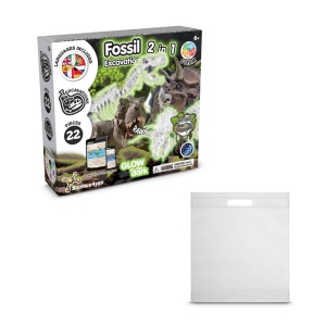 hi!™ 2 in 1 Fossil Excavation Kit IV Joc educațional furnizat cu o pungă cadou nețesută (80 g/m²)