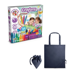 hi!™ Crayon Factory Kit II Joc educațional furnizat cu o pungă de cadou pliabilă 190T