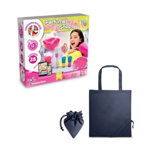 hi!™ Perfume & Soap Factory Kit V Joc educațional furnizat cu o pungă de cadou pliabilă 190T