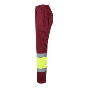 hi!™ VL ATHENA Pantaloni din twill în două tonuri (210g/m²), căptușiți, cu mai multe buzunare, din bumbac (20%) și poliester (80%)