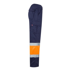 hi!™ VL ATHENA Two-tone twill (210g/m²), padded, multi-pocket trousers in cotton (20%) and polyester (80%) - Img 31