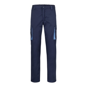 hi!™ VL FIDES Pantaloni extensibili cu buzunare multiple (240g/m²), în două tonuri, din bumbac (46%), EME (38%) și poliester (16%)