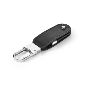HI BRAGG 8GB. Memorie USB cu 8GB în PU și cu clemă carabiner - Img 1