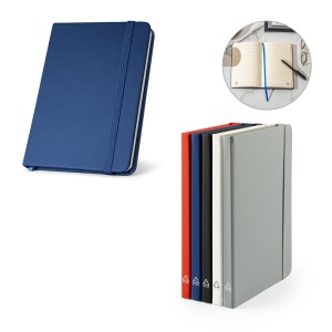 HI CAMPUS. A5 hardcover notebook in PU (35% recycled) with lined pages 100% recycled
