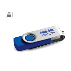 HI CLAUDIUS 32 GB. 32 GB USB flash drive with metal clip - Img 4