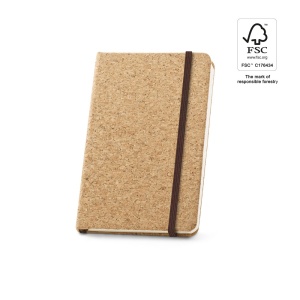 HI HAWKINS. Pocket cork notebook with 160 plain pages