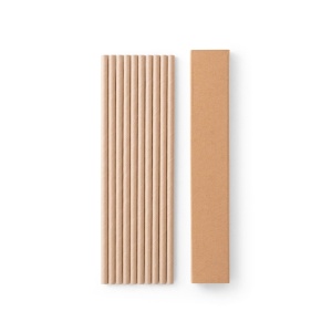 HI LAMONE. Set of 10 kraft paper straws - Img 1