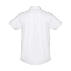 HI THC LONDON WH. Men's short-sleeved oxford shirt. White - Img 4