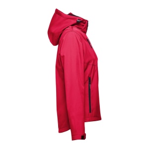 HI THC ZAGREB WOMEN. Women's softshell jacket with detachable hood and rounded back hem - Img 13