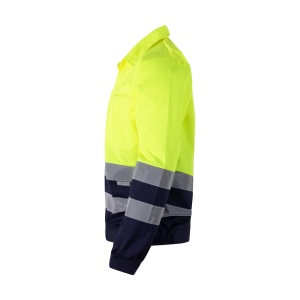 HI VL NEPTUNE. Two-tone twill jacket (210g/m²) in polyester (80%) and cotton (20%) - Img 7