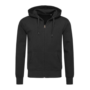 Hooded sweatjacket for men