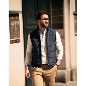 Hudson Men - Vestă matlasată orizontală Material exterior: 65 g/m²| Căptușeală:60 g/m²