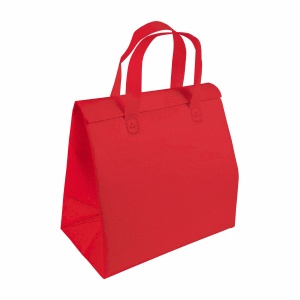 Laminated non woven cooler bag 100 g/m2 with velcro closure, 27 x 28 x 6 cm - Img 4