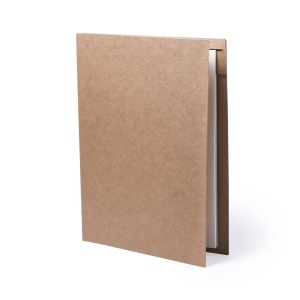 MAK Bloguer - Folder Recycled Cardboard 20 Sheets Notepad. Recycled Cardboard Pen Included