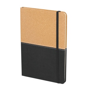 MAK Gravan - Set Insulated Bottle Recycled Stainless Steel/ Cork, 500 ml. Notepad Polyester 300D RPET/ Cork, Hard Cover, 80 Sheets. Pen Recycled Aluminium/ Cork - Img 2