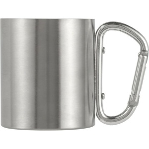AX Cană metalică 185 ml cu clemă tip carabină