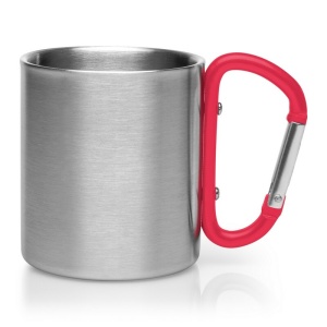 AX Cană metalică 210 ml cu clemă tip carabină | Easton
