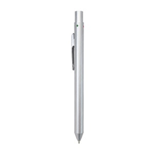 Metal retractable pen. Four refills (black, blue, red, green) - Img 2