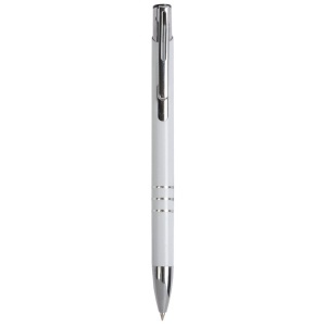 Metal snap pen with 3-ring decoration and chromed details - Img 13