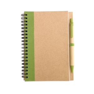 MO™ Bloc notes reciclat și pix