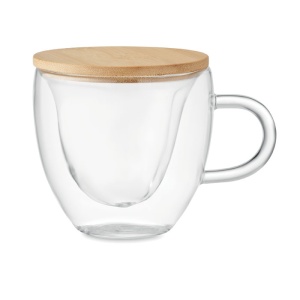 MO CORAMUG - Cană borosilicată cu perete dublu