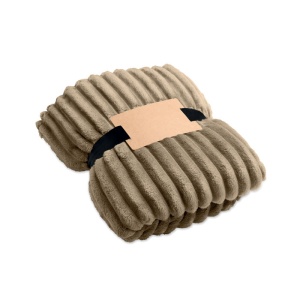 MO NIEVE RPET fleece striped blanket - Img 4