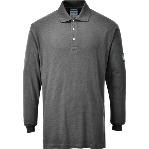 Modaflame Knit FR Long Sleeve Polo Shirt - Img 2