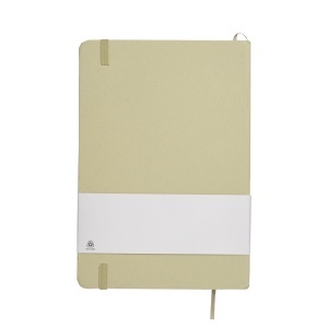 Notebook with cover made from fruit scraps and elastic closing band - Img 15