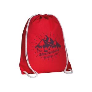 ON™ 135 g/m2 cotton backpack with drawstring closure