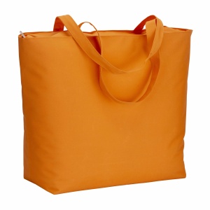 ON™ 300D polyester beach bag with long handles and zip closure