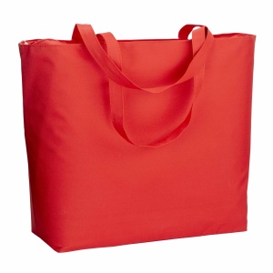 ON™ 300D polyester beach bag with long handles and zip closure