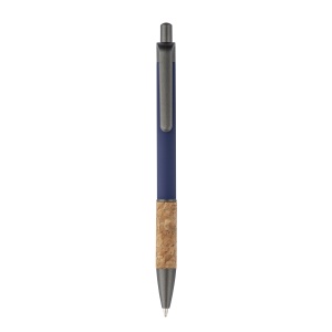 ON™ Aluminum pen with cork handle, burnished clip, top and tip