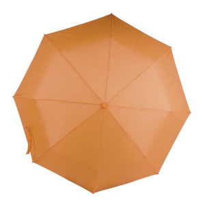 ON™ Automatic compact umbrella with curved rubberised handle and matching pouch