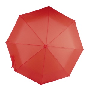 ON™ Automatic compact umbrella with curved rubberised handle and matching pouch