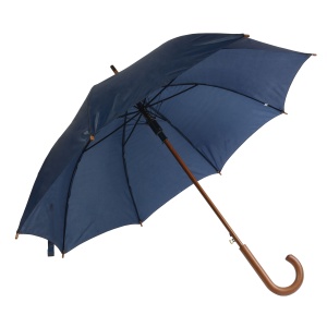 ON™ Automatic umbrella with wood shaft, ferrule and handle