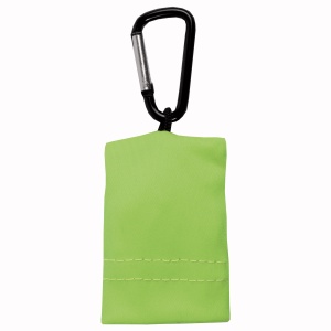 ON™ Snap hook keychain with foldable polyester microfibre screen/lens cleaning cloth