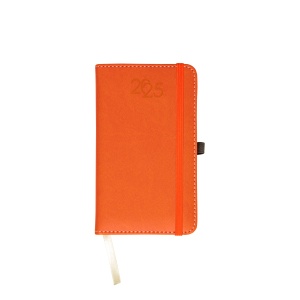 ON™ Daily diary 2025 with cover with edge stitching, pen holder and white paper
