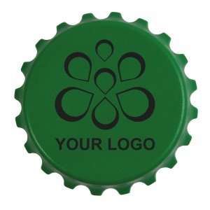 ON™ ABS and metal, bottle top-shaped, screw-top and bottle opener with magnets
