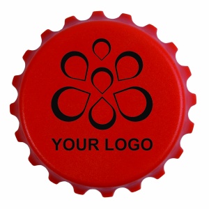 ON™ ABS and metal, bottle top-shaped, screw-top and bottle opener with magnets