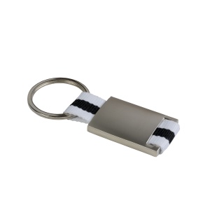 ON™ Metal and nylon key ring in a black box