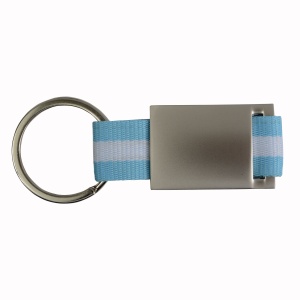 ON™ Metal and nylon key ring in a black box