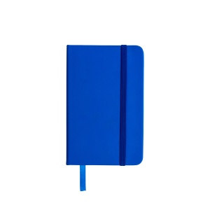 ON™ PU notebook with coloured elastic, ruled sheets (80 pages), satin bookmark