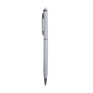 ON™ Twist pen with metal clip and barrel, and matching touchscreen rubber tip