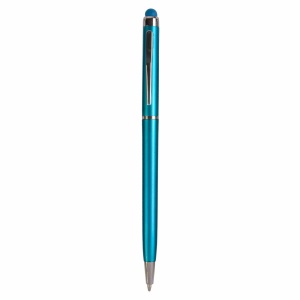 ON™ Plastic twist pen with touchscreen rubber tip and metal clip