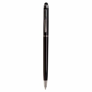 ON™ Plastic twist pen with touchscreen rubber tip and metal clip