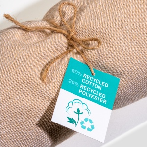 ON™ Recycled cotton fringed beach towel, size 90x170 cm