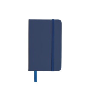 ON™ PU notebook with coloured elastic, ruled sheets (80 pages), satin bookmark
