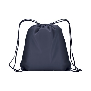 ON™ 210T polyester backpack with drawstring closure and reinforced corners