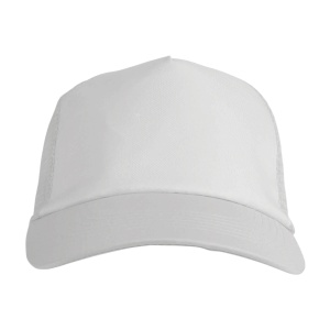 ON™ Polyester 5-panel cap with mesh crown and adjustable velcro strap