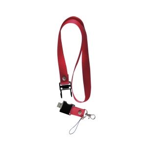 ON™ 4 GB pen drive with lanyard and snap hook. Upload on request with delivery in 2 weeks